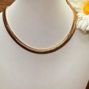 Colar Malha Folheado