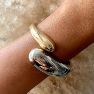 Bracelete Regulável Gota Bicolor