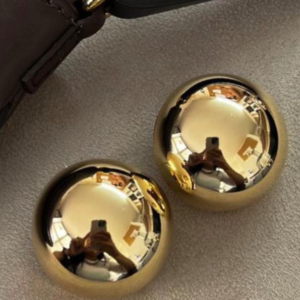 Brinco Esfera Minimalista Pequeno Dourado