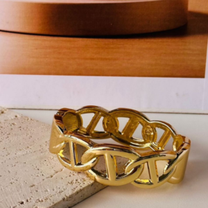 Bracelete Elo Dourado Fashion