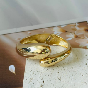 Bracelete Tendência Gota Dupla Banhada Regulável