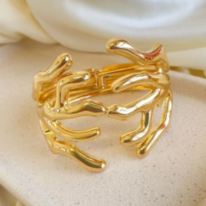 Bracelete Banhado Ouro Elegante Alta Grife