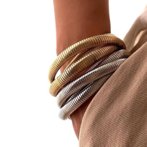 Pulseira Aro Riscado Banhado