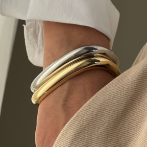 Bracelete Versátil Liso Banhado