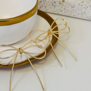 Brinco Luxo Moda Laço