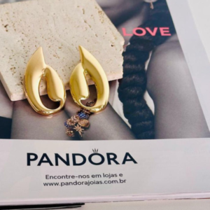 Brinco Folheado Feminino Elegante