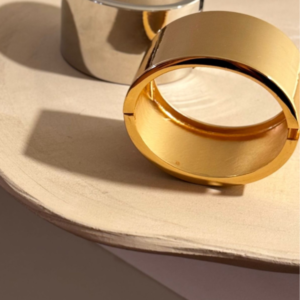 Bracelete Liso Banhado Regulável