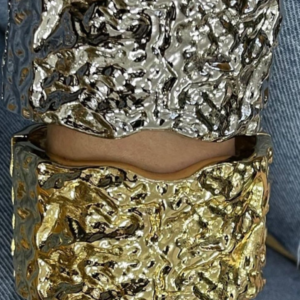 Bracelete Martelado Fino Chique