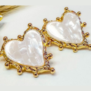 Brinco Perolado Coração