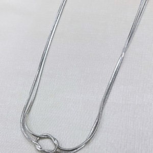 Colar Fino Moda Nó Duplo