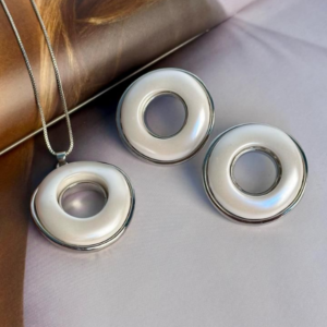 Conjunto Brinco + Colar Donuts