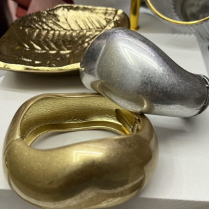 Bracelete Grosso Ondulado Moda Fashion