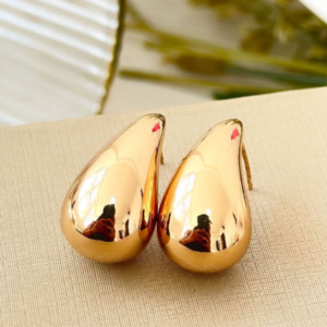 Brinco Gota Dourado Moda 2025