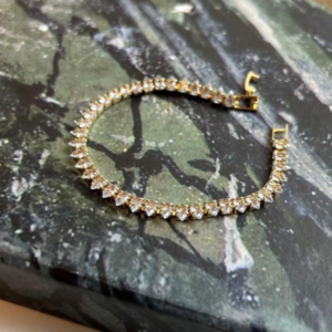 Pulseira de Zircônia Cravejada