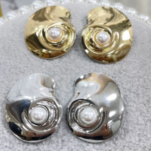 Brinco Folheado Pérola Única