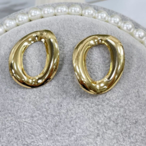 Brinco Feminino Orgânico Dourado