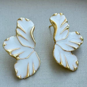 Brinco Flor Esmaltado Elegante