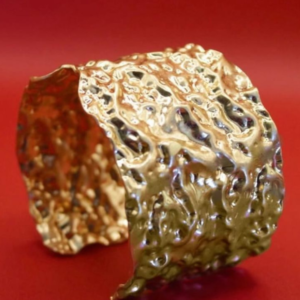 Bracelete Martelado Ajustável