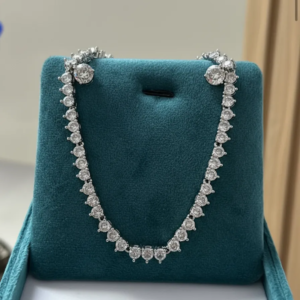 Kit Colar e Brinco Luxuoso Cristal Banhado Prata e Dourado Elegante Moderno