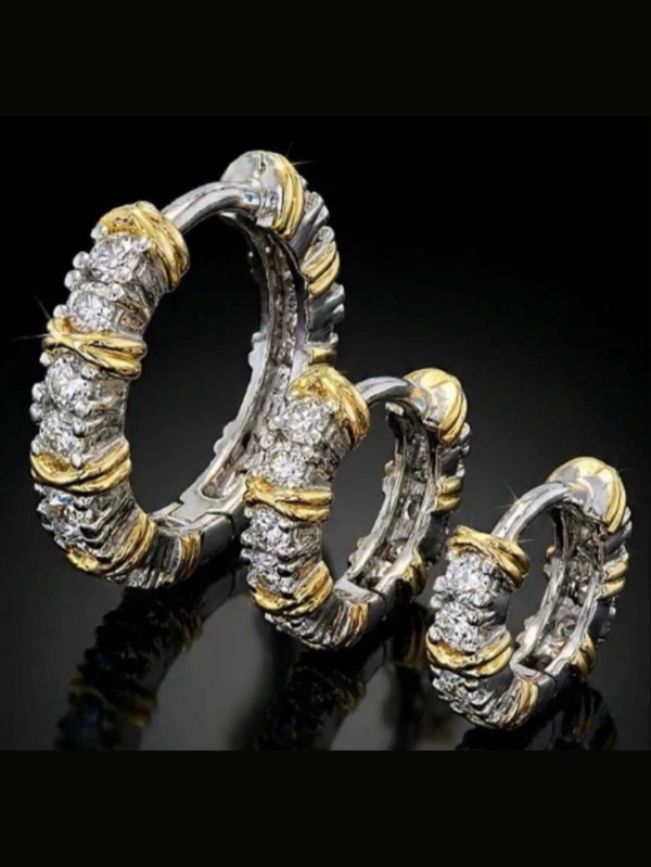 Trio de Brincos Argola P M G Kit 3 Pares Clássico Feminino Prata Versátil Elegante